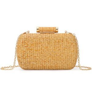 9899 Small Straw Purse Clutch ,Woven Handbag Raffia Bag for Summer,Wicker